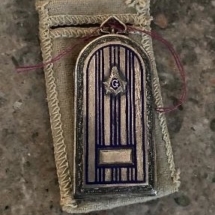 Sterling Masonic stamp case