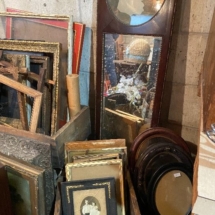 Lots of antique picture frames