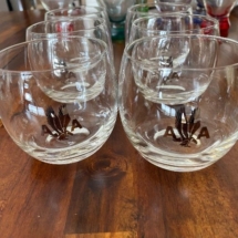Vintage American airline roly poly glasses