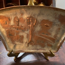 Vintage Oppenheimer copper tray - Israel