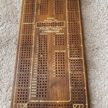 Vintage Drueke cribbage board 