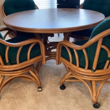 Nice rattan game table and chairs