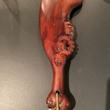 Carved Māori war club - replica