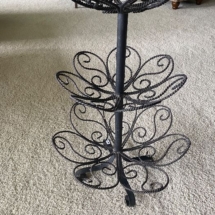 Heavy wrought iron fruit stand