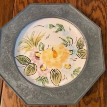 Zinn Etain pewter decorative plate (Swiss)