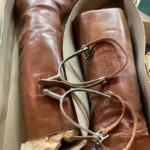 Vintage leather riding boots