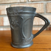 Antique art nouveau pewter cup by Urania Hutton Sheffield