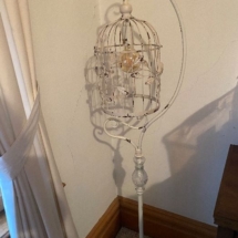 Cool wrought iron birdcage floor lamp