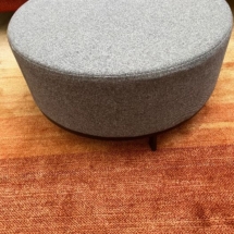 Gray marshmallow footstool