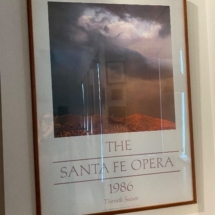 Sante Fe framed opera poster 