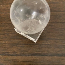 Rutilated quartz sphere