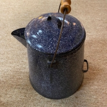 Antique granite ware coffee pot