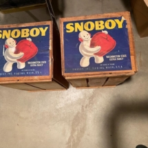 Antique Snoboy crates