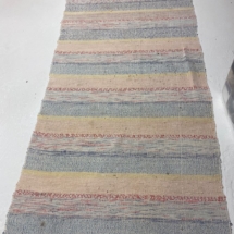 Antique rag runner rug