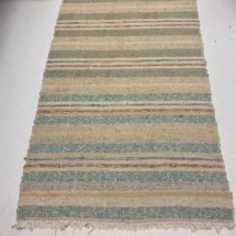 Antique rag runner rug