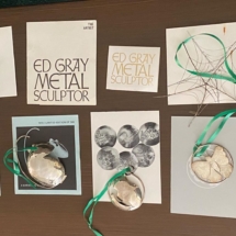 Elk Rapids artist Ed Gray silver ornament collection. Stunning!
