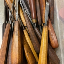 Antique wood chisels J.J. Addis