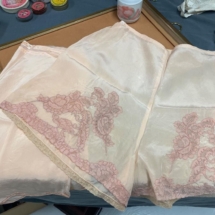 Antique silk lingerie