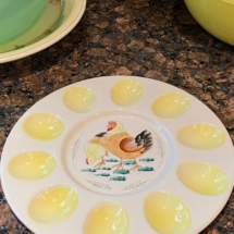 Vintage deviled egg plate