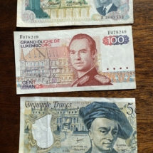 Vintage foreign money
