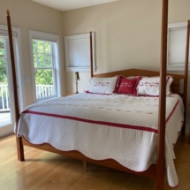 Beautiful king cherry four post bed handcrafted by Cherry Pond designs N.H. 