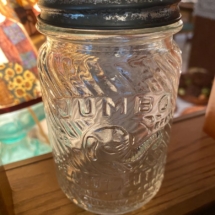 Vintage Jumbo peanut butter jar