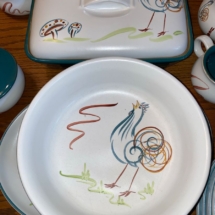 Collection of Denby Flair Rooster dishes