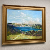 Original oil of Crystal Lake by local artist B. Ruthven 