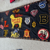 Excellent condition varsity letter wool banner- large