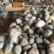 Huge pile of pudding stones. Selling by the pound.