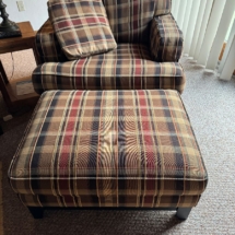 Smith Brothers chair and ottoman