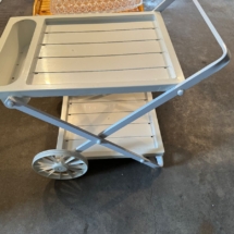 Metal outdoor beverage cart